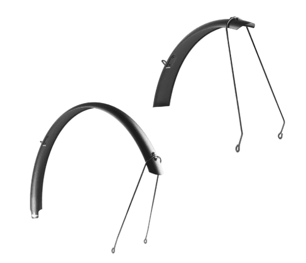 A pair of AVENTON LEVEL FENDER SET on a white background, perfect for e-bikes and other bicycles.