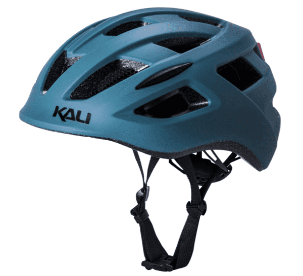 A KALI PROTECTIVES CENTRAL helmet with the word "Kali" on it, perfect for USA cyclists and e-bike enthusiasts.