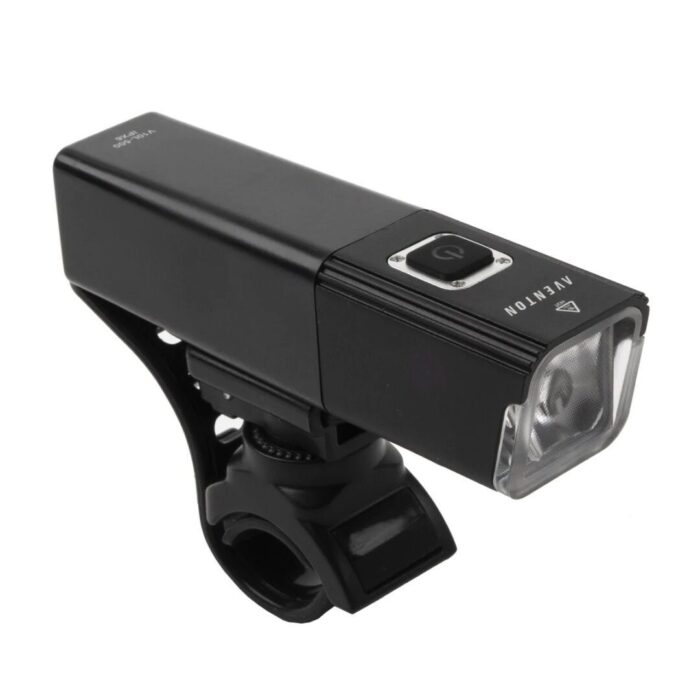 An image of the AVENTON HEAD LIGHT V10-500 with a white background, suitable for ebikes and e-bikes.