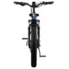 A blue and black AVENTURE.2 Step Through Ebike on a white background, perfect for USA riders looking for Ebikes and e-bikes accessories.