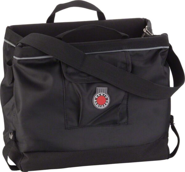 A BANJO BROTHERS GROCERY PANNIER with a red logo on it, perfect for USA ebikes and e-bikes accessories.