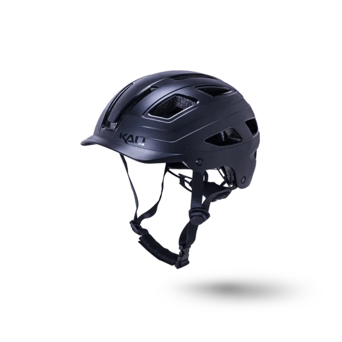 A Kali Protectives Cruz helmet on a black background, perfect for ebikes and e-bikes accessories.