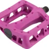 A pair of pink pedals on a white background, perfect for Ebikes and e-bikes accessories.