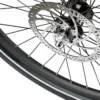 A close up of an AVENTON COMPLETE REAR WHEEL with a disc brake, showcasing accessories for e-bikes and baby boomer bikes.