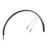 A black AVENTON SOLTERA FENDER SET - 7 SPEED with a hook attached to it, perfect for e-bikes and accessories.