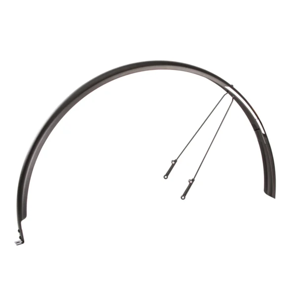 A black AVENTON SOLTERA FENDER SET - 7 SPEED with a hook attached to it, perfect for e-bikes and accessories.