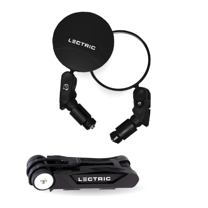 A black bike light with a cord attached to it, perfect for Set Package accessories.