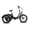 An Electric XP Trike with a black seat.
