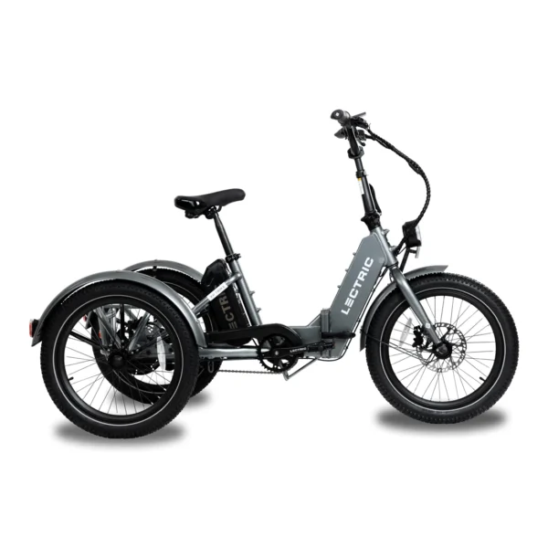An Electric XP Trike with a black seat.
