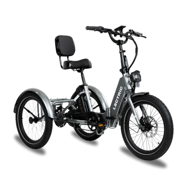 An Electric XP Trike on a white background in the USA.