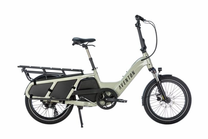 An Abound Ebike with a basket on it.