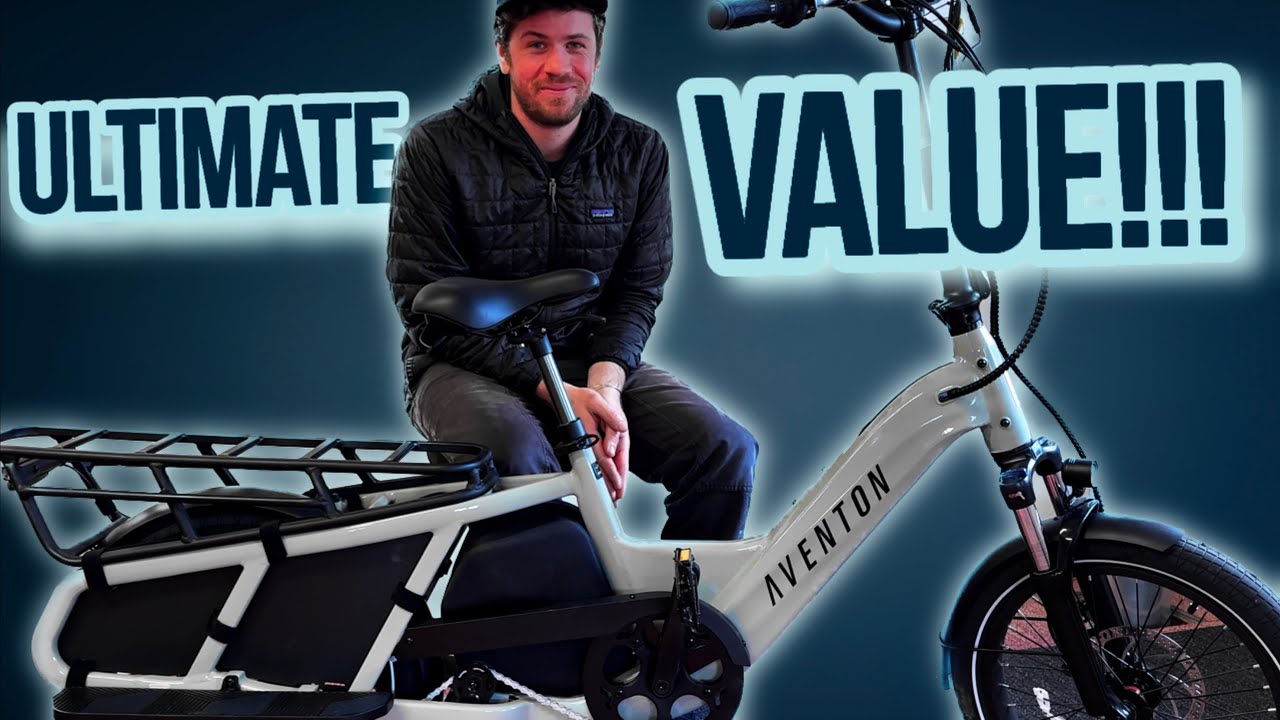 A man sitting on an e-bike with the words ultimate value.