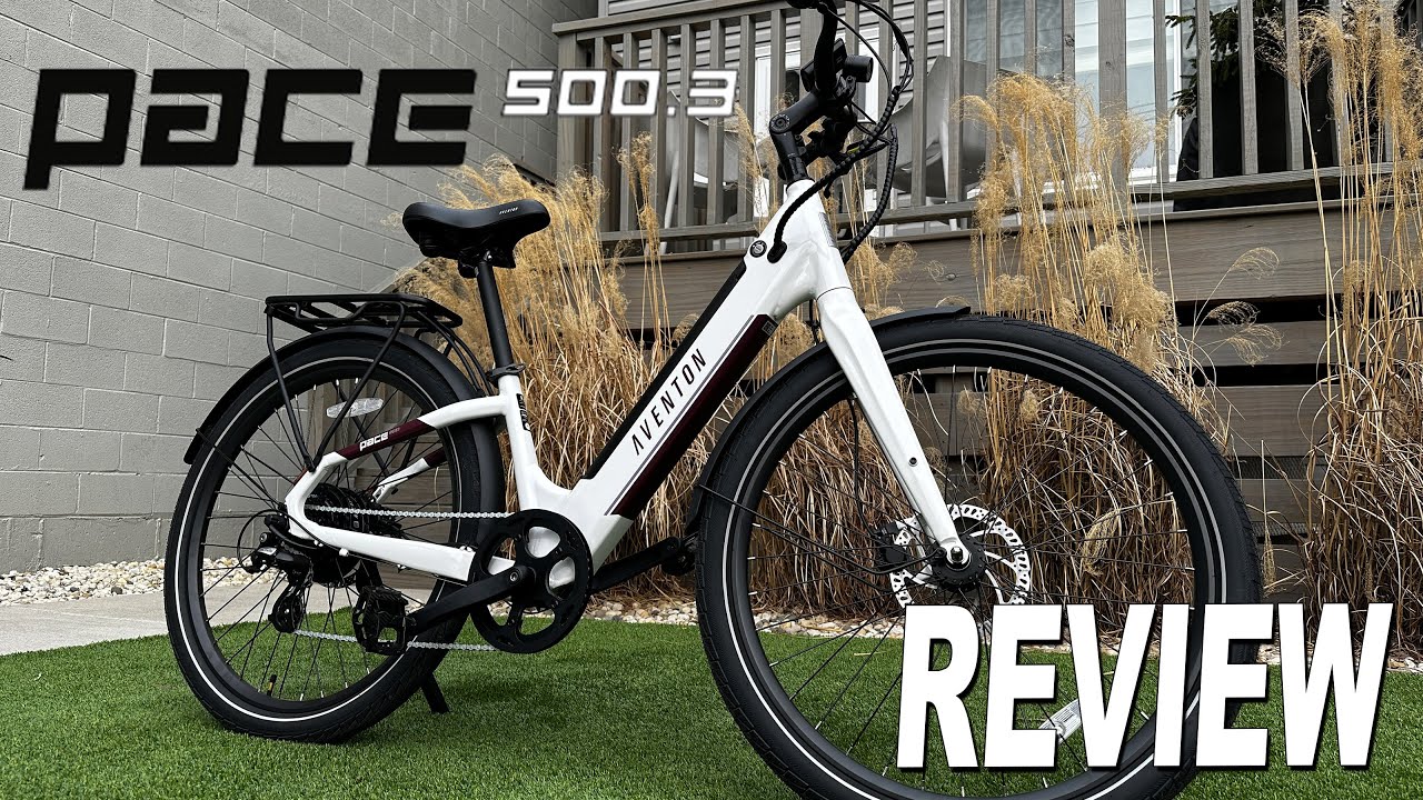 The pace 5003 e-bike is parked in front of a house in the USA.