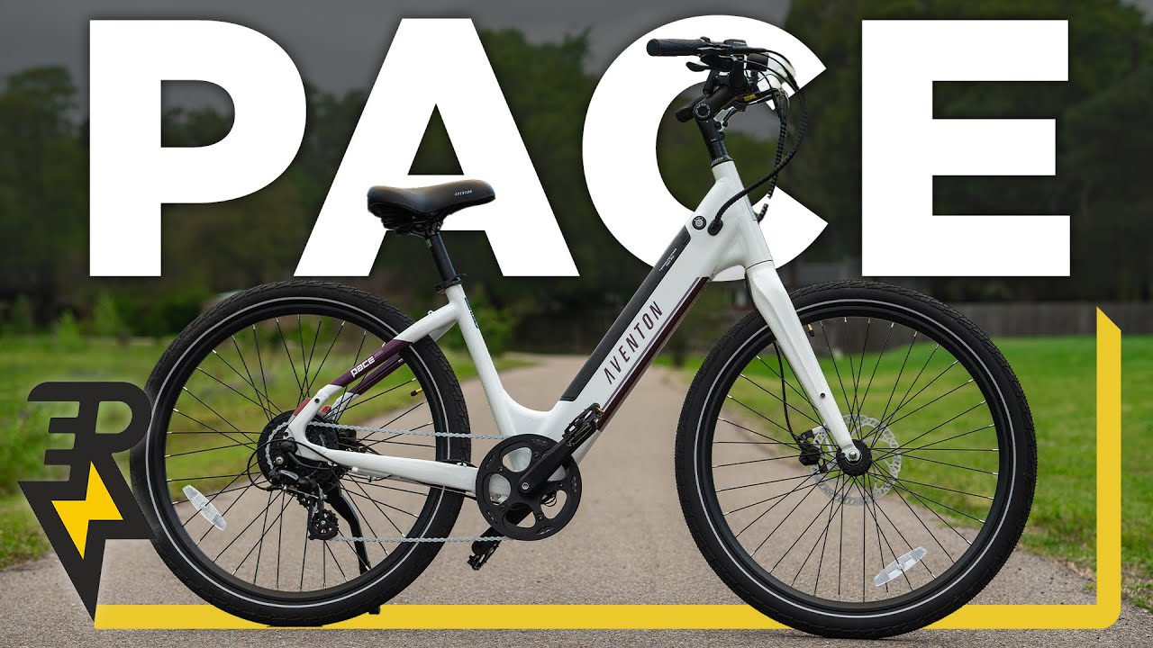 A white bike with the words "pace" on it, ideal for USA residents seeking Ebikes or e-bikes accessories.