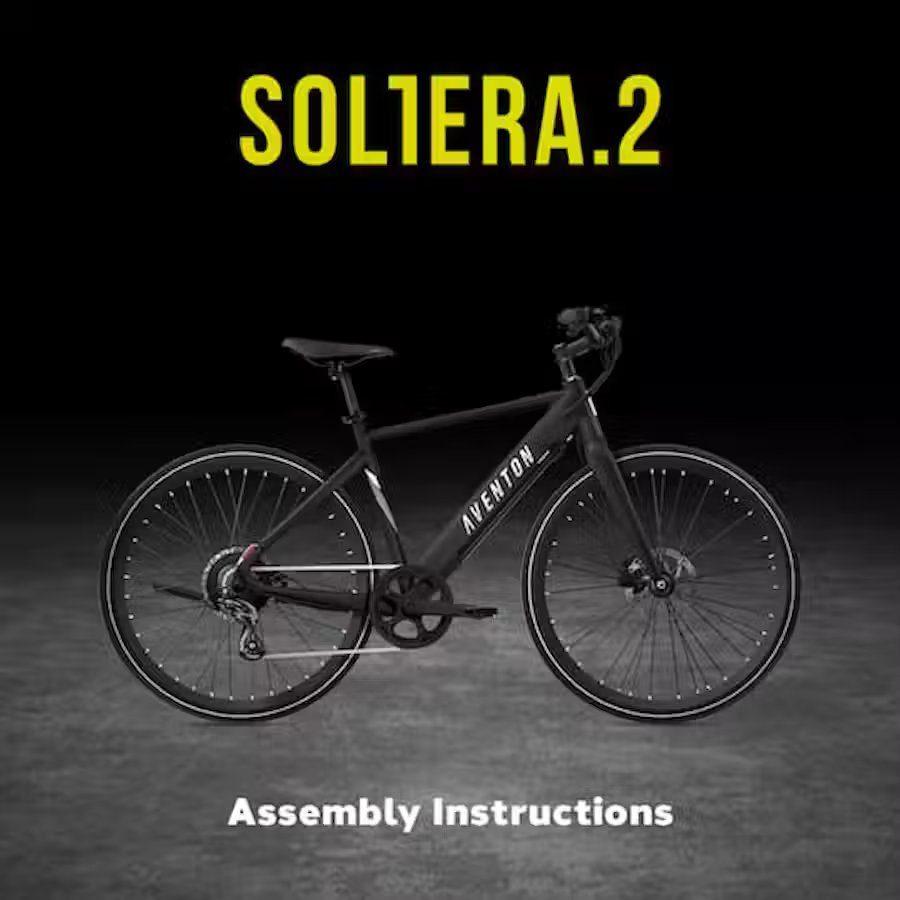 A soltera 2 bicycle with assembly instructions for e-bikes.