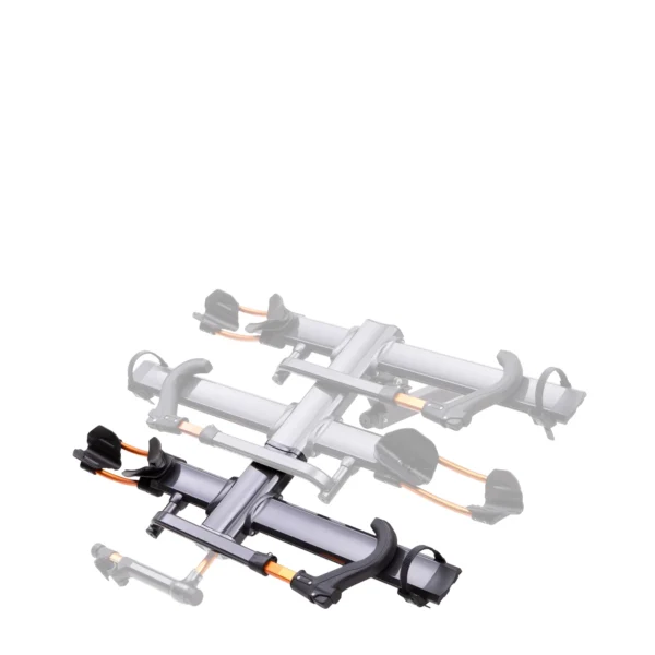 The NV™ 2.0 Add-On platform bike rack is shown in the foreground, with a faded, identical NV™ 2.0 Add-On rack in the background on a white backdrop.