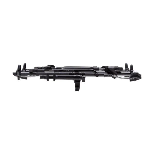 The NV™ 2.0 Add-On, a black metal bike rack for vehicles, is displayed folded horizontally against a white background.
