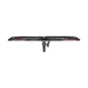 A Kuat Piston® Pro X bike rack in black with red accents, designed for hitch mounting, is displayed against a white background.