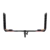 The NV™ 2.0 Add-On is a hitch-mounted bike rack featuring two upright arms and wheel trays, shown from the rear against a white background.