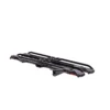 The NV™ 2.0 Add-On, a black metal hitch-mounted bike rack with two wheel trays and support bars, is shown against a white background.
