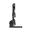 Piston® Pro X vertical bike rack with three mounting points, black metal frame, displayed upright against a white background.