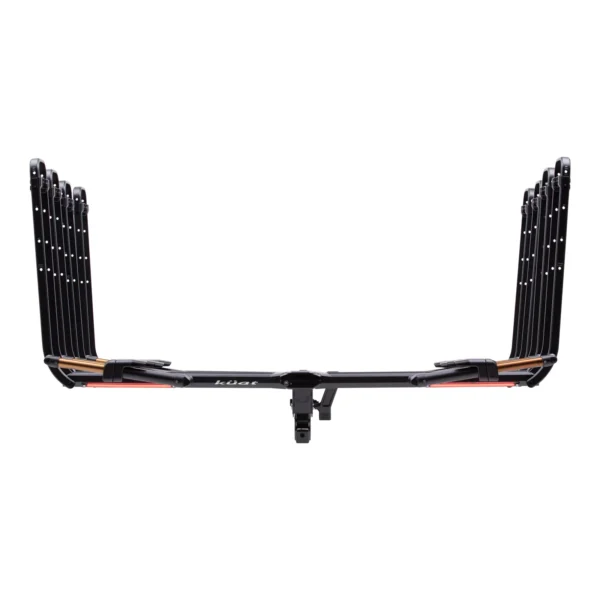 The NV™ 2.0 Add-On, a black multi-bike hitch rack with upright arms on both sides, is shown from the rear against a white background.