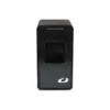 The Rack Dock is a black, rectangular automatic card shuffler with a center slot and a small white logo on the lower front.
