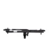 The Sherpa™ 2.0 bike rack, in black, features a central mounting clamp and is shown from the side against a white background.