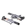 The Sherpa™ 2.0 is a metal bike rack with two support arms and wheel trays, designed to hold your bicycle horizontally when mounted on a vehicle hitch.