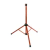 The Tri Doc - Trail Doc Stand is an orange metal tripod with a central vertical column and three adjustable legs, displayed on a white background.