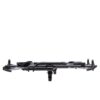 The NV™ 2.0 is a black, metal hitch-mounted rack that holds two bikes, displayed from the rear against a white background.