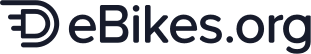 The logo for eBikes.org features stylized black text with an electric plug design integrated into the letter "e" at the start.