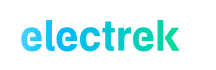 The word "electrek" is displayed in a lowercase bold font with a blue-to-green gradient on a white background.