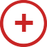 A red medical cross inside a red circle on a white background.