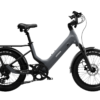 Urtopia electric bike with a step-through frame, rear rack, and thick tires.